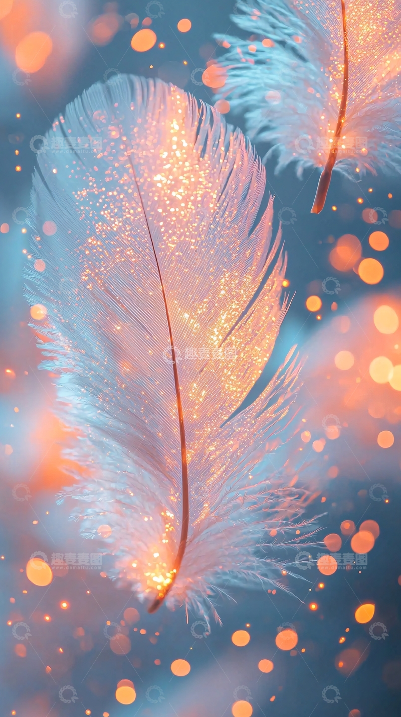 高清大图下载【趣麦麦图】闪闪发光的羽毛