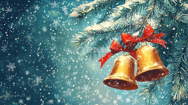 高清大图下载【趣麦麦图】圣诞节铃铛