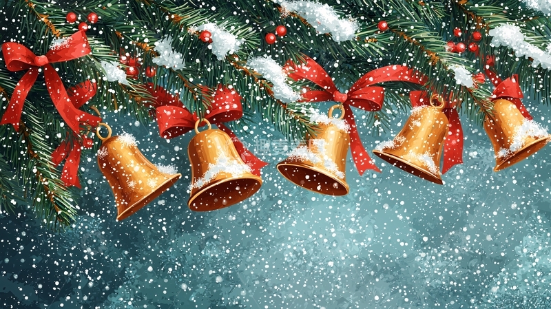 高清大图下载【趣麦麦图】圣诞节铃铛