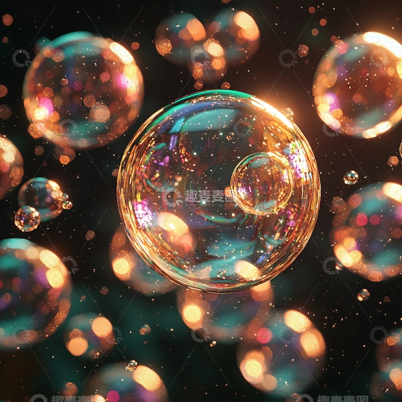 高清大图下载【趣麦麦图】梦幻泡泡