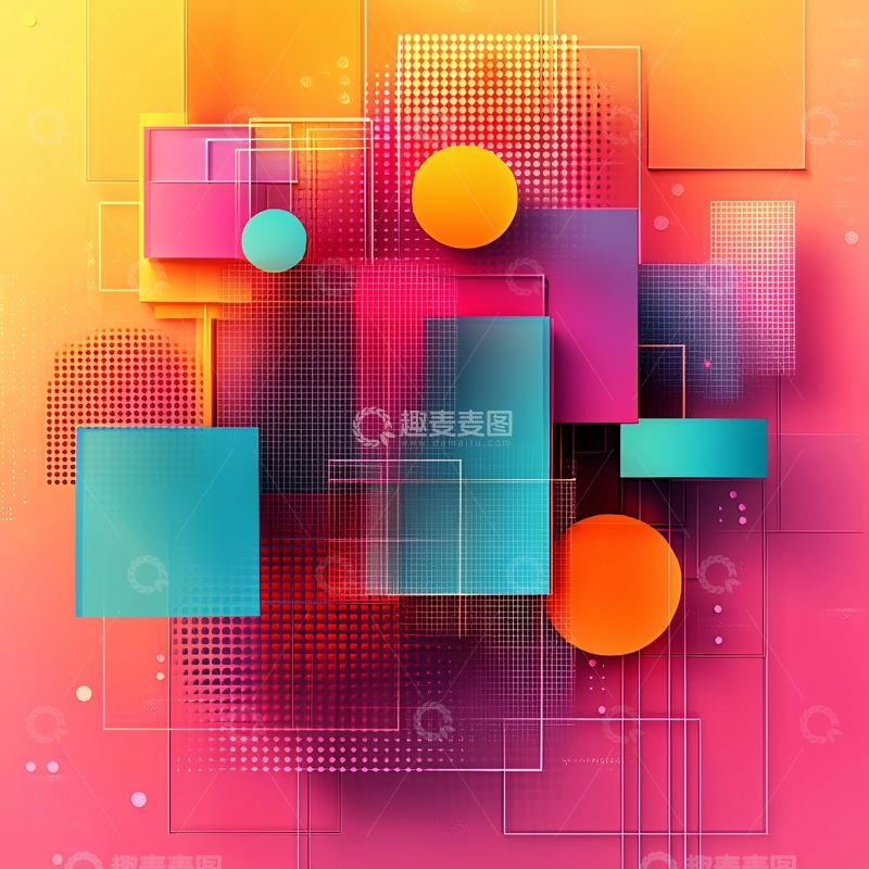 高清大图下载【趣麦麦图】抽象几何