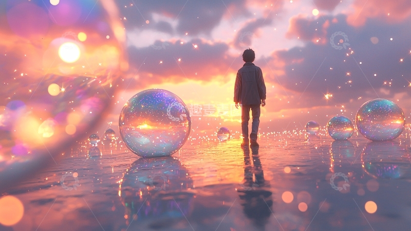 高清大图下载【趣麦麦图】梦幻唯美落日剪影