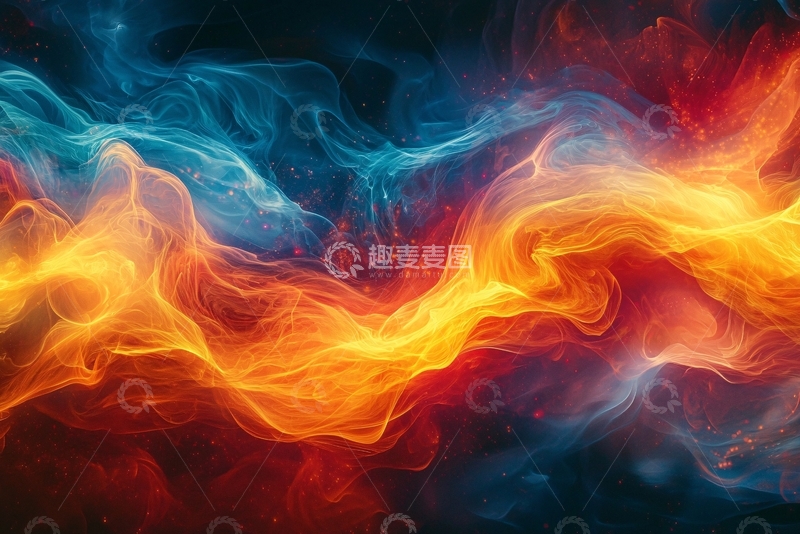高清大图下载【趣麦麦图】火焰与冰的交融