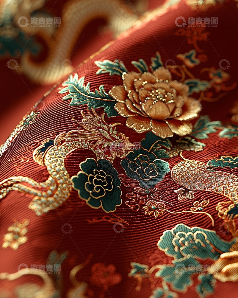 高清大图下载【趣麦麦图】中式织锦