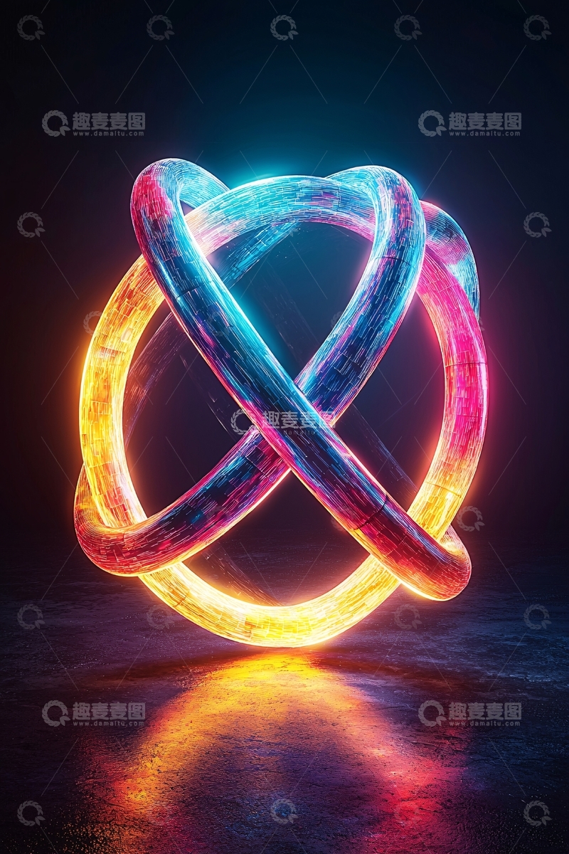 高清大图下载【趣麦麦图】光影交错的环形结构