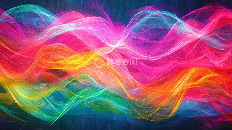 高清大图下载【趣麦麦图】彩色烟雾波浪