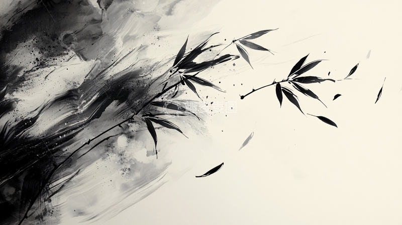 高清大图下载【趣麦麦图】水墨画竹子