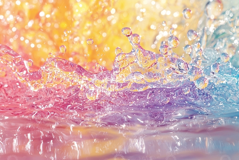 高清大图下载【趣麦麦图】彩色水花