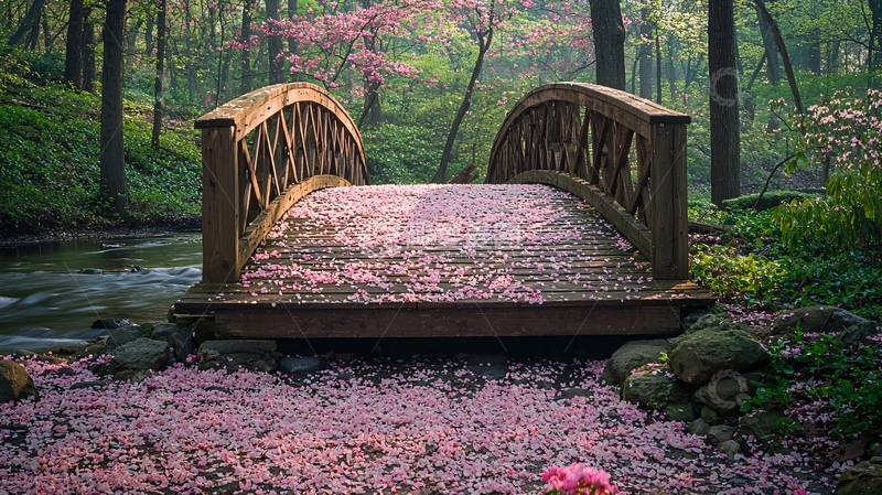 高清大图下载【趣麦麦图】木桥