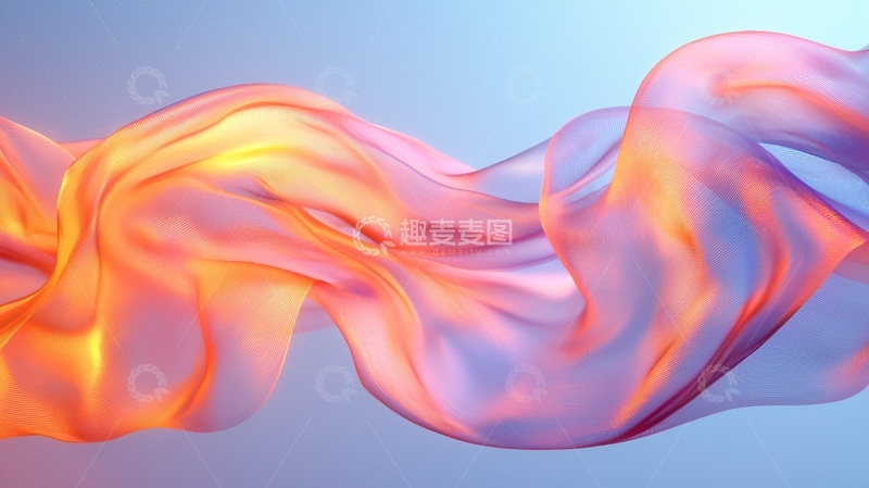 高清大图下载【趣麦麦图】飘逸轻柔的丝绸质感