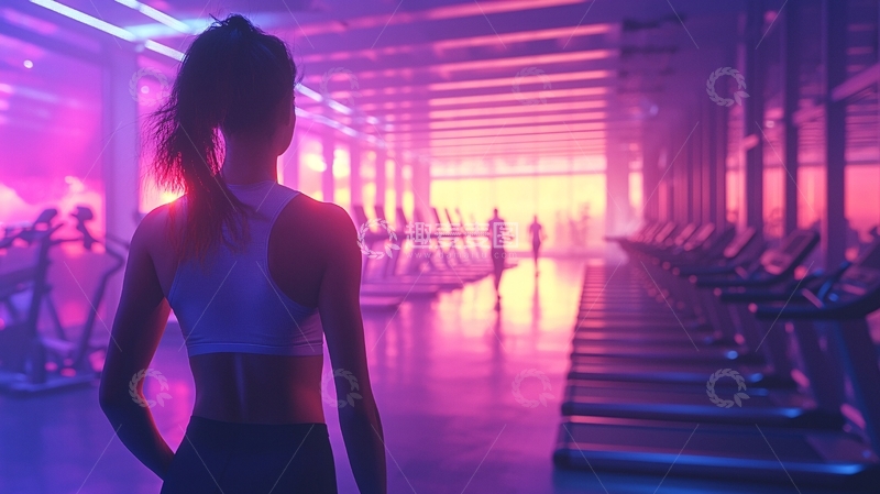 高清大图下载【趣麦麦图】炫彩健身房