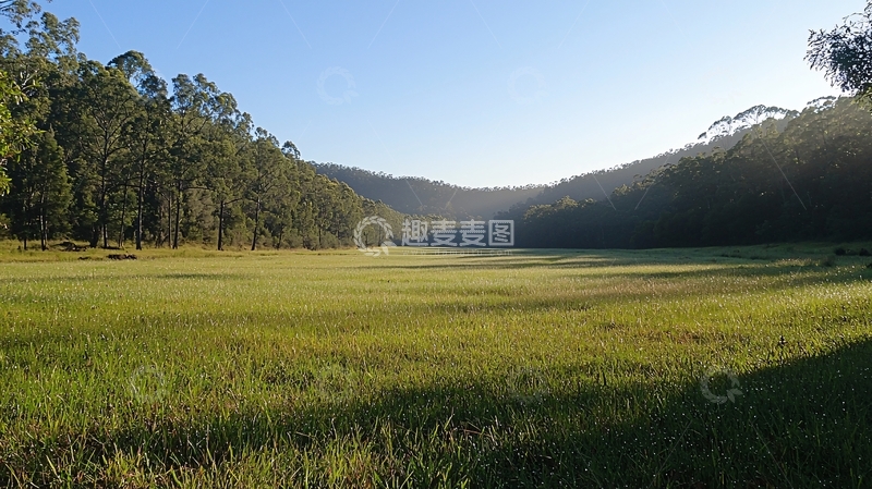 高清大图下载【趣麦麦图】清晨草原风景