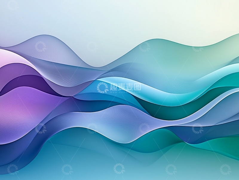 高清大图下载【趣麦麦图】抽象波浪