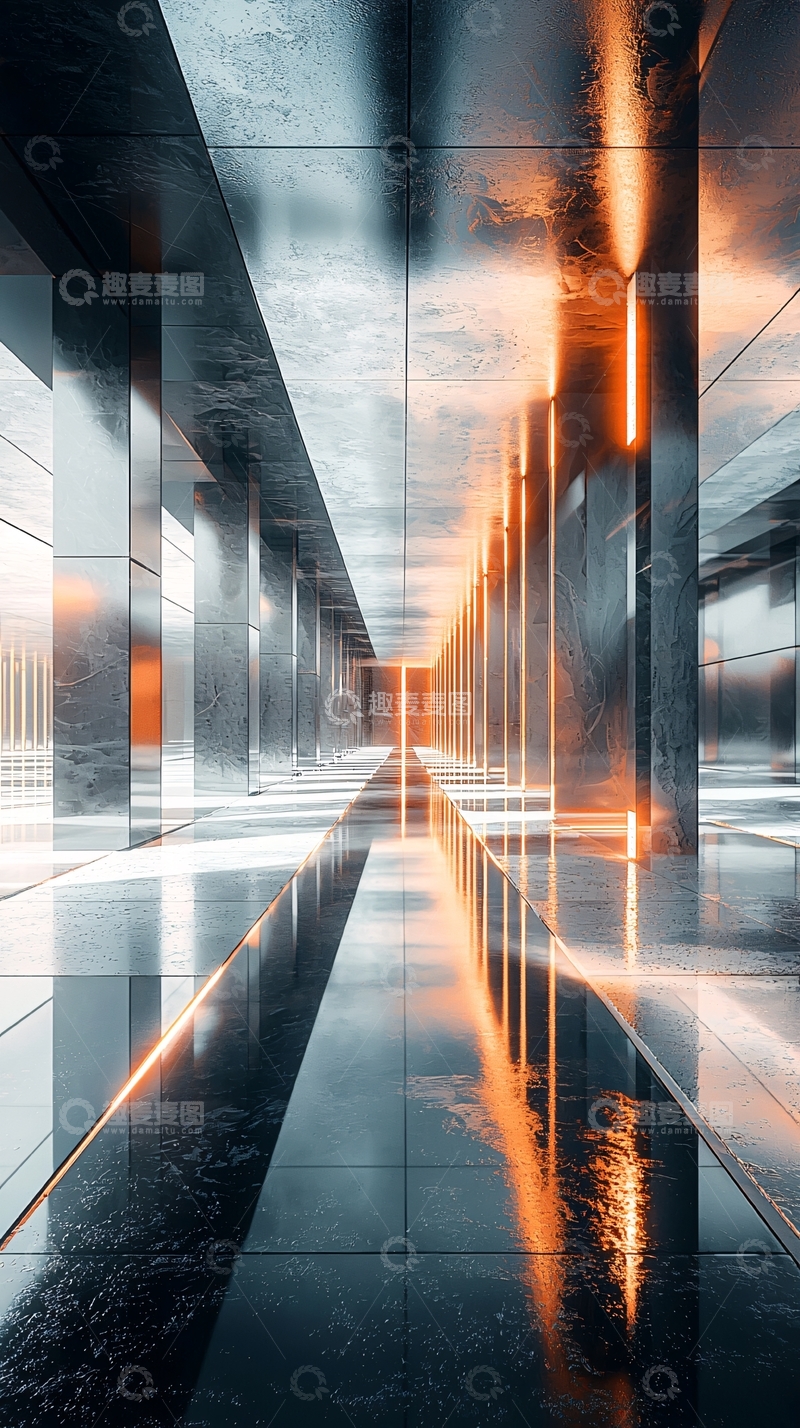 高清大图下载【趣麦麦图】金属通道