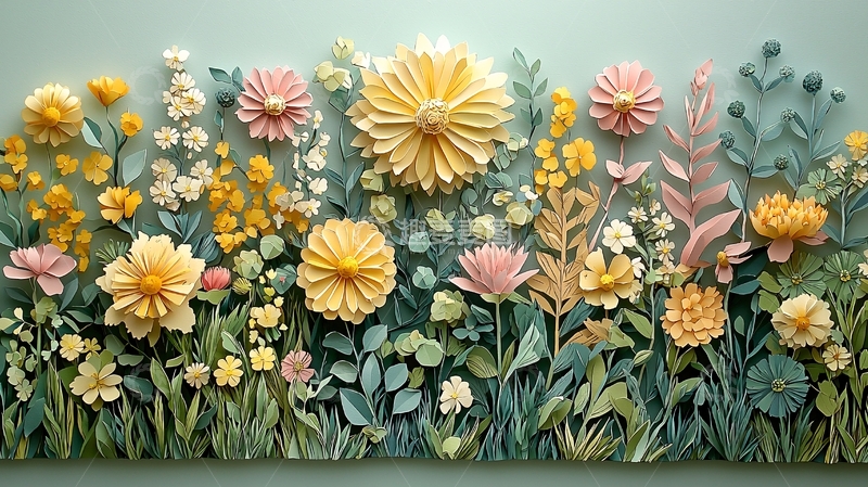 高清大图下载【趣麦麦图】纸艺花卉作品