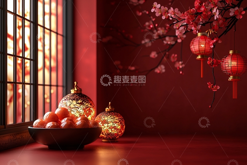 高清大图下载【趣麦麦图】中式新年氛围
