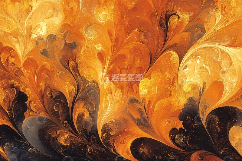 高清大图下载【趣麦麦图】抽象火焰