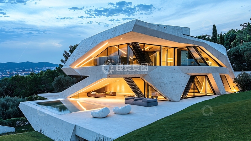 高清大图下载【趣麦麦图】现代风格别墅