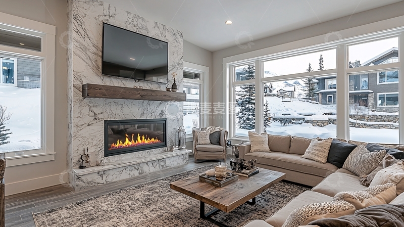 高清大图下载【趣麦麦图】现代简约客厅