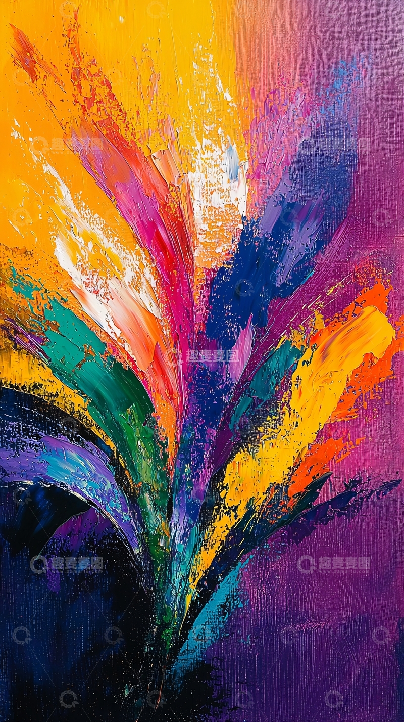 高清大图下载【趣麦麦图】抽象油画
