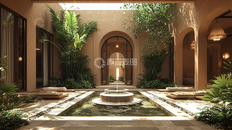 高清大图下载【趣麦麦图】室内庭院设计