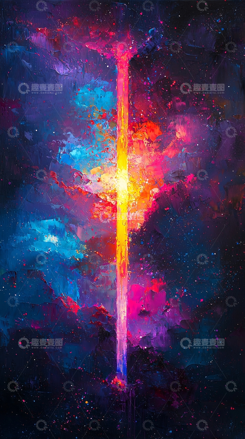 高清大图下载【趣麦麦图】宇宙能量柱