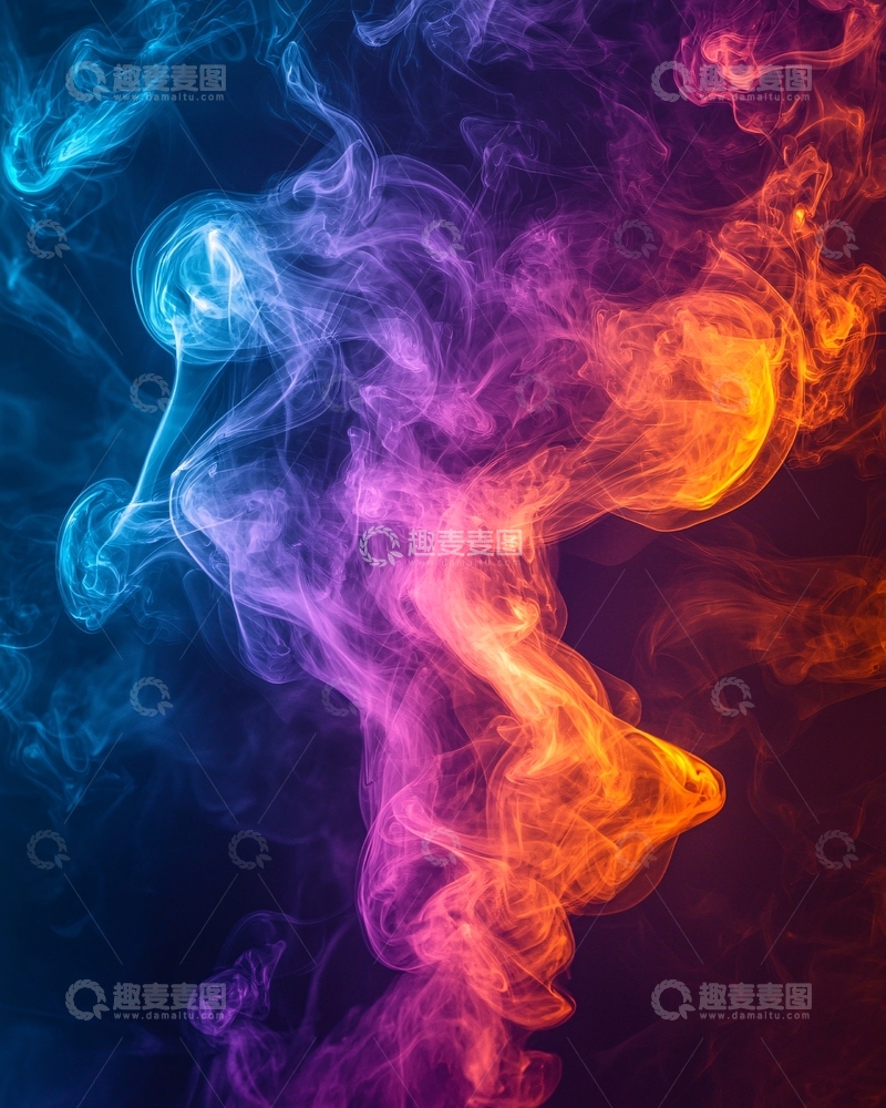 彩色烟雾背景