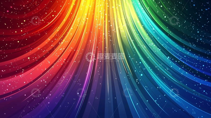 高清大图下载【趣麦麦图】彩虹光线