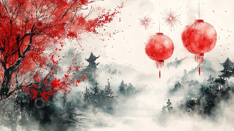 高清大图下载【趣麦麦图】水墨画