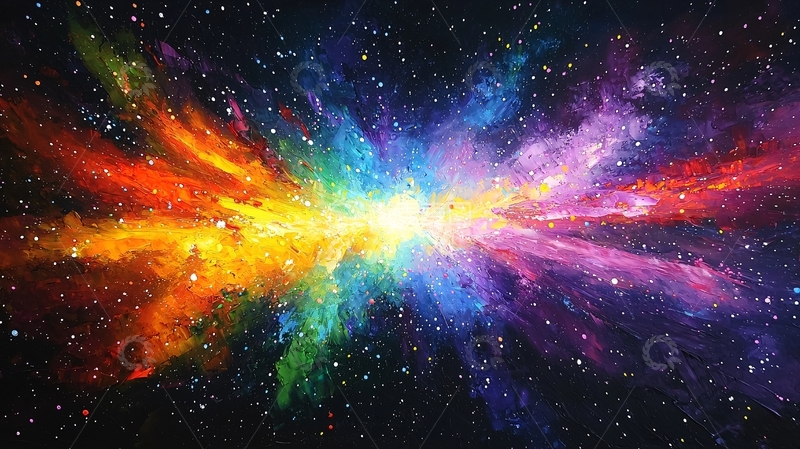 高清大图下载【趣麦麦图】彩色宇宙星云