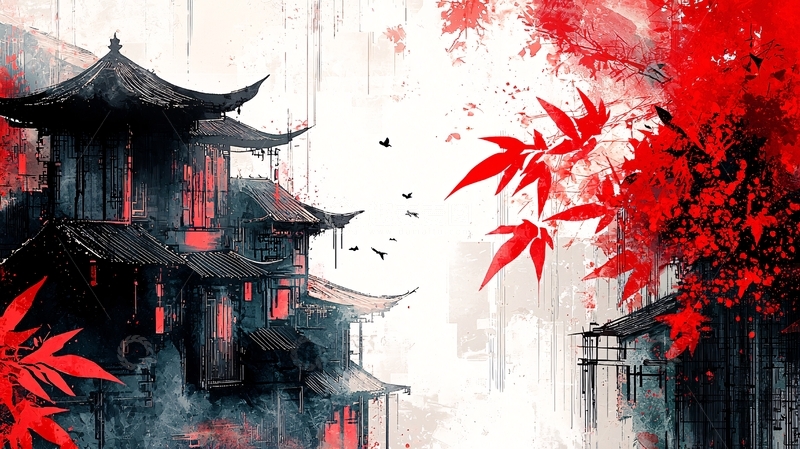 高清大图下载【趣麦麦图】水墨画