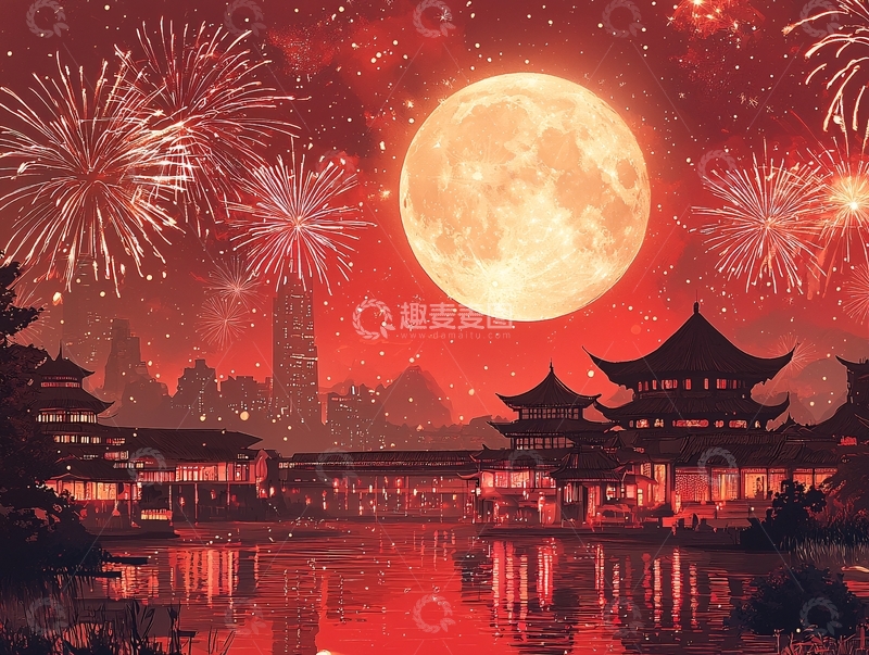 高清大图下载【趣麦麦图】中秋节