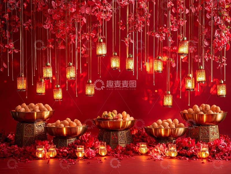 高清大图下载【趣麦麦图】中式喜庆场景