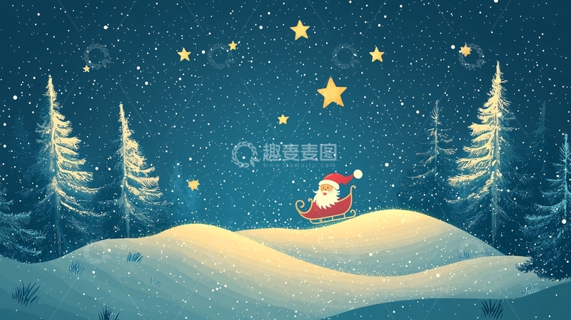 高清大图下载【趣麦麦图】圣诞夜