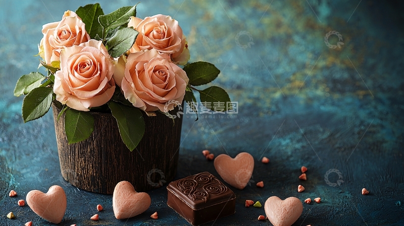 高清大图下载【趣麦麦图】粉色玫瑰花束