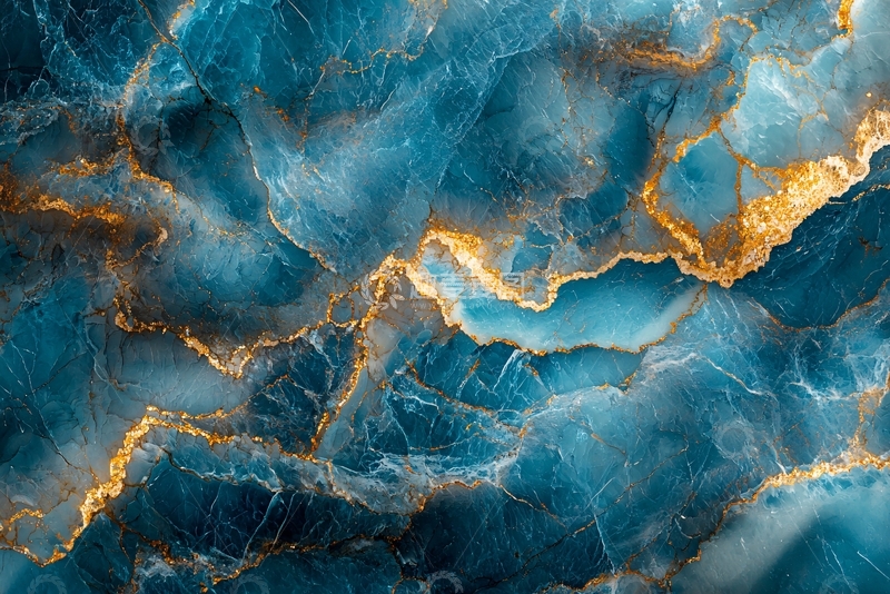 高清大图下载【趣麦麦图】蓝色大理石纹理