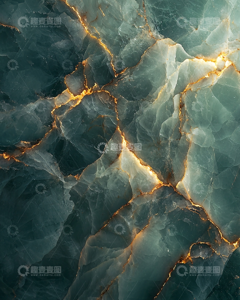 高清大图下载【趣麦麦图】深绿色金丝大理石纹理