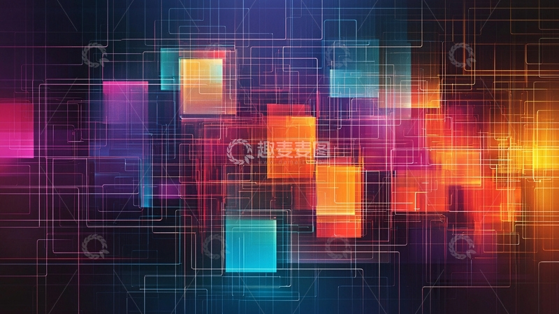 高清大图下载【趣麦麦图】抽象科技背景