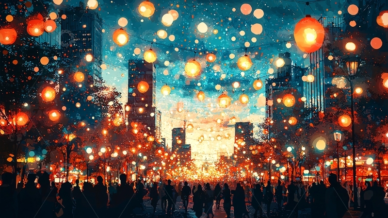 高清大图下载【趣麦麦图】梦幻都市夜景