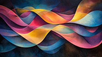 抽象彩色波浪