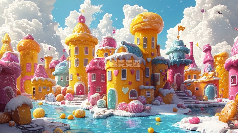 高清大图下载【趣麦麦图】糖果屋
