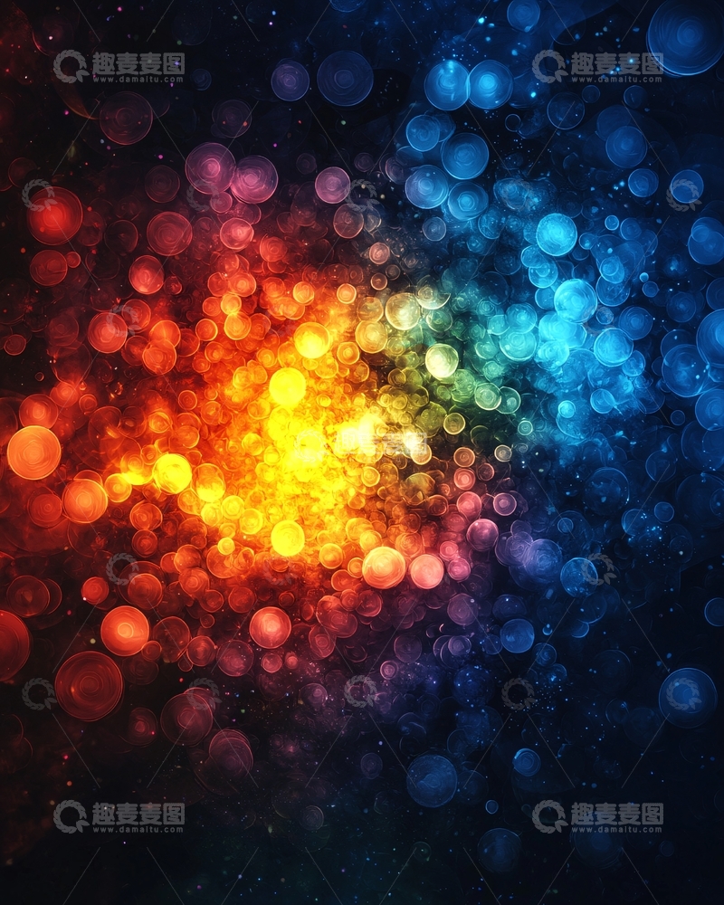 高清大图下载【趣麦麦图】彩色光斑