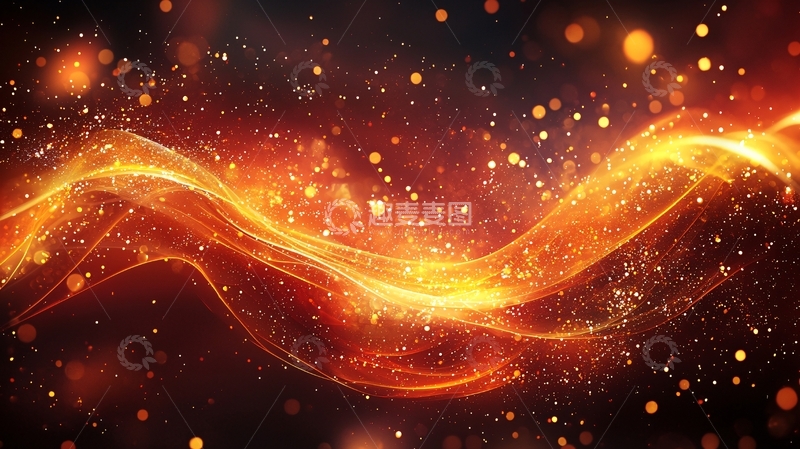 高清大图下载【趣麦麦图】能量火焰光波