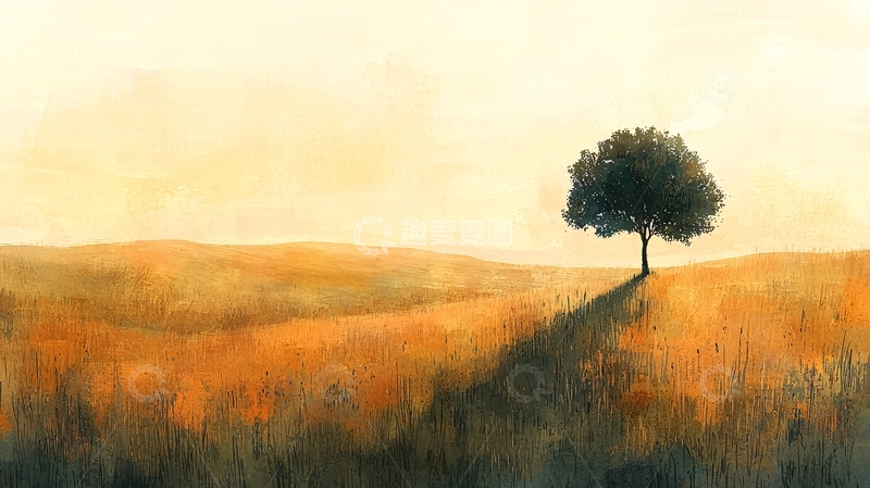 高清大图下载【趣麦麦图】水彩画