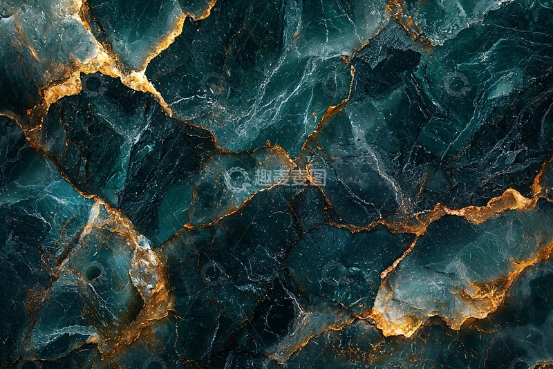 高清大图下载【趣麦麦图】深蓝金线纹理大理石