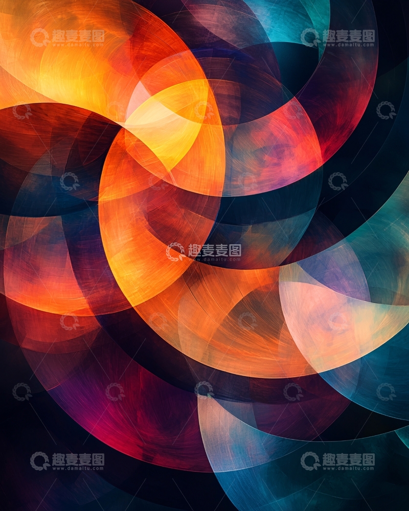 高清大图下载【趣麦麦图】抽象艺术漩涡
