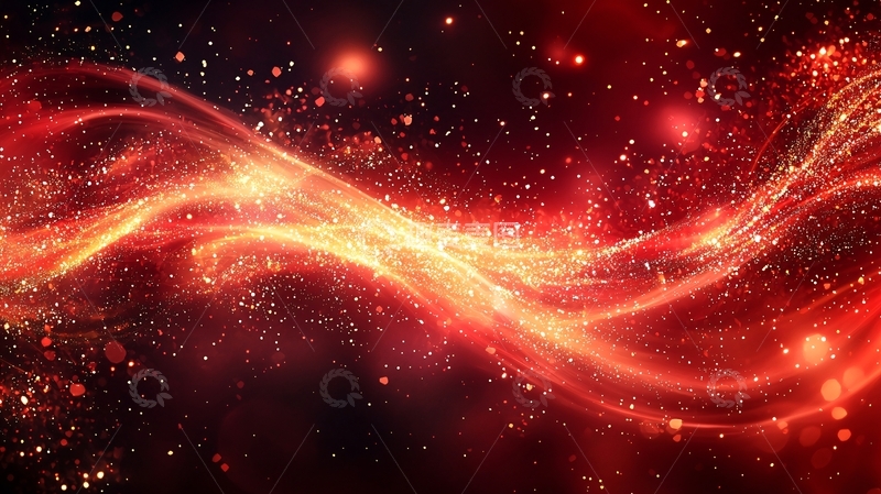 高清大图下载【趣麦麦图】红色能量波纹