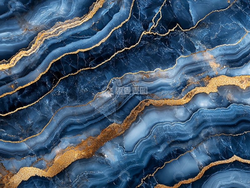 高清大图下载【趣麦麦图】蓝色大理石纹理