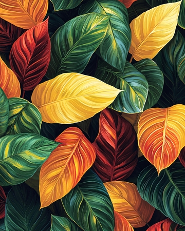 热带植物叶子高清图片