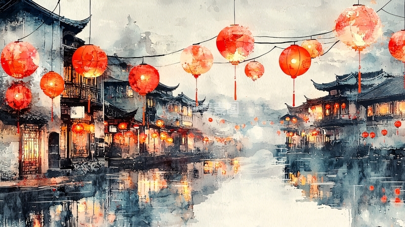 高清大图下载【趣麦麦图】水墨江南